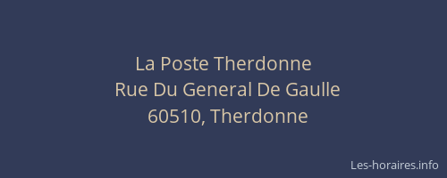 La Poste Therdonne