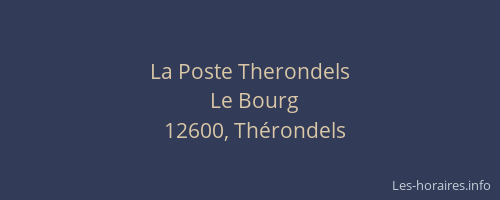 La Poste Therondels