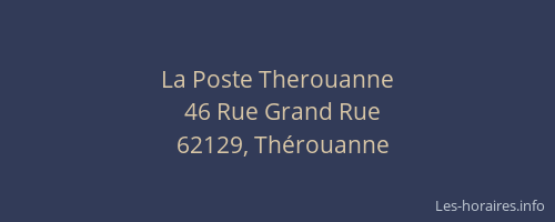 La Poste Therouanne