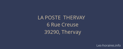 LA POSTE  THERVAY