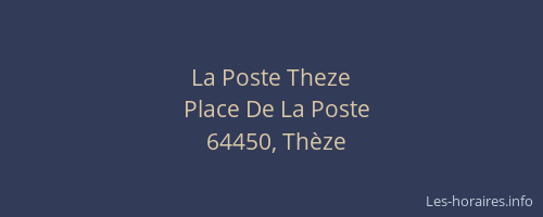 La Poste Theze