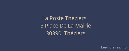 La Poste Theziers