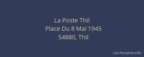 La Poste Thil