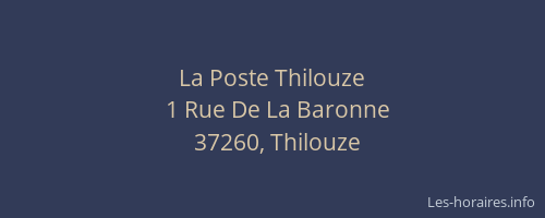 La Poste Thilouze