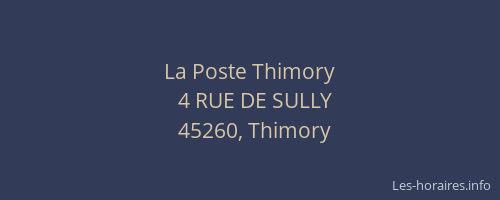La Poste Thimory