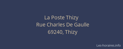 La Poste Thizy