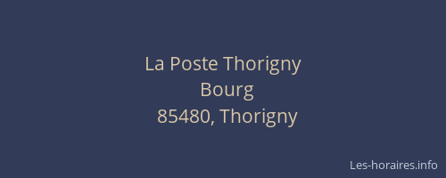La Poste Thorigny
