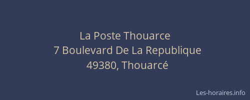 La Poste Thouarce
