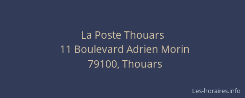 La Poste Thouars