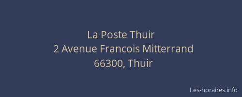 La Poste Thuir