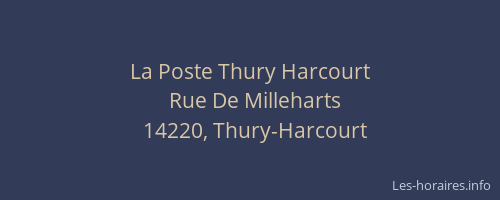 La Poste Thury Harcourt