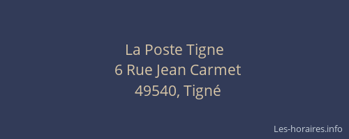 La Poste Tigne