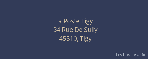 La Poste Tigy