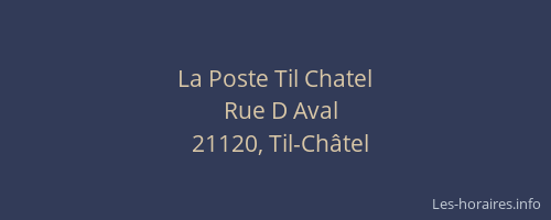 La Poste Til Chatel
