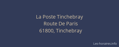 La Poste Tinchebray