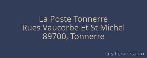 La Poste Tonnerre
