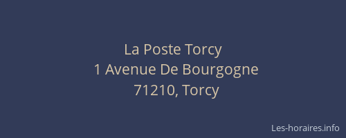 La Poste Torcy