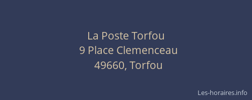 La Poste Torfou