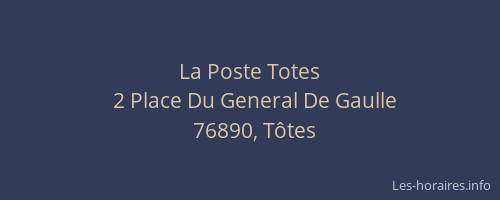 La Poste Totes