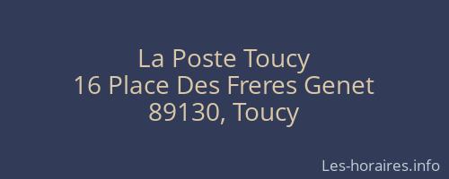 La Poste Toucy