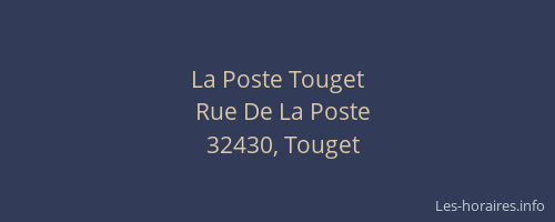 La Poste Touget