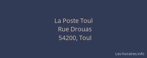 La Poste Toul