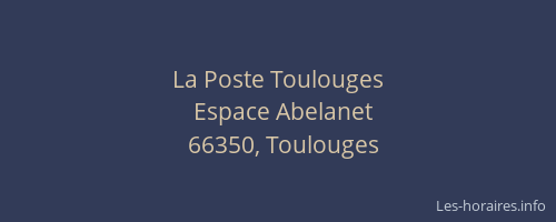 La Poste Toulouges