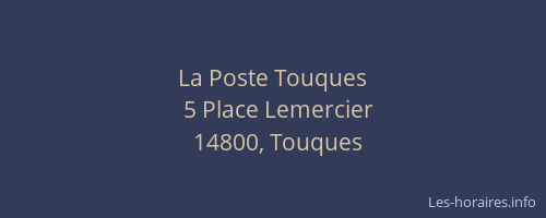 La Poste Touques