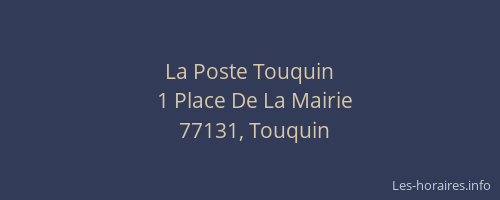 La Poste Touquin