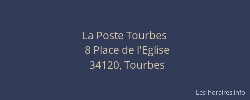 La Poste Tourbes