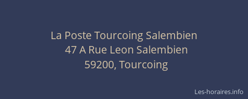 La Poste Tourcoing Salembien
