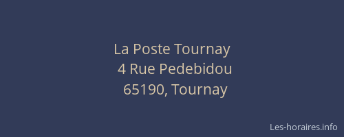 La Poste Tournay