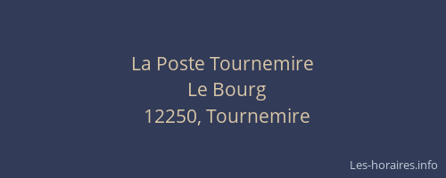 La Poste Tournemire