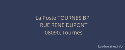 La Poste TOURNES BP