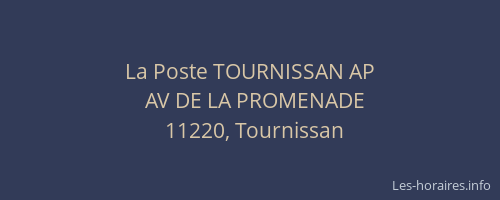 La Poste TOURNISSAN AP