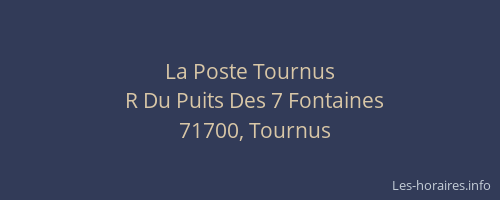 La Poste Tournus
