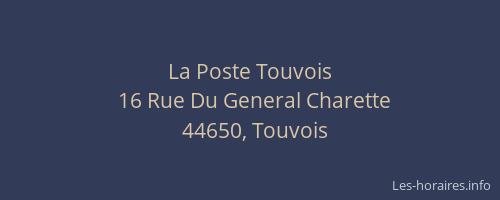 La Poste Touvois
