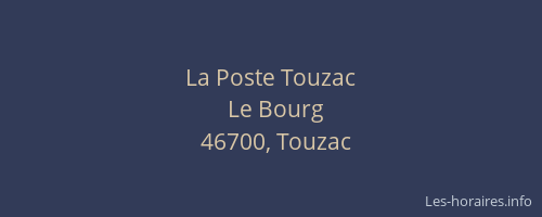La Poste Touzac