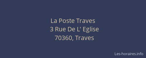 La Poste Traves
