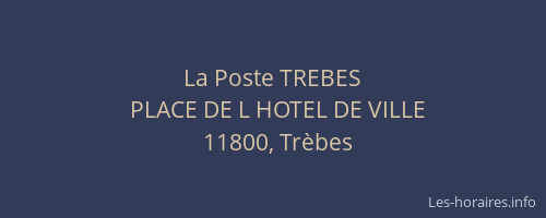 La Poste TREBES