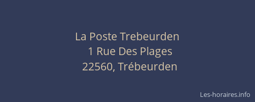 La Poste Trebeurden
