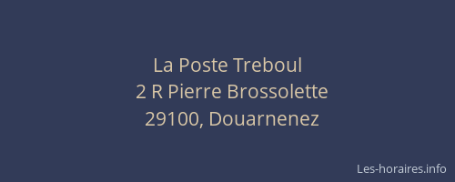La Poste Treboul