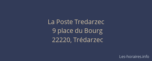 La Poste Tredarzec
