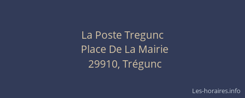 La Poste Tregunc