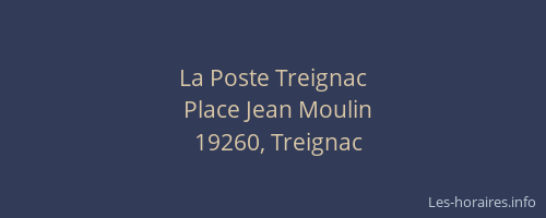 La Poste Treignac