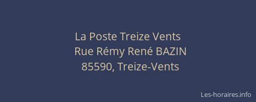 La Poste Treize Vents
