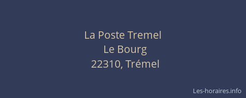 La Poste Tremel