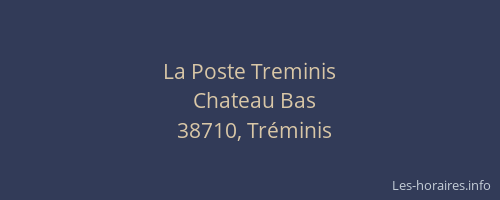 La Poste Treminis