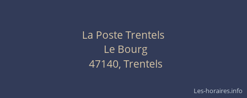 La Poste Trentels