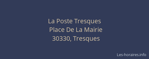 La Poste Tresques